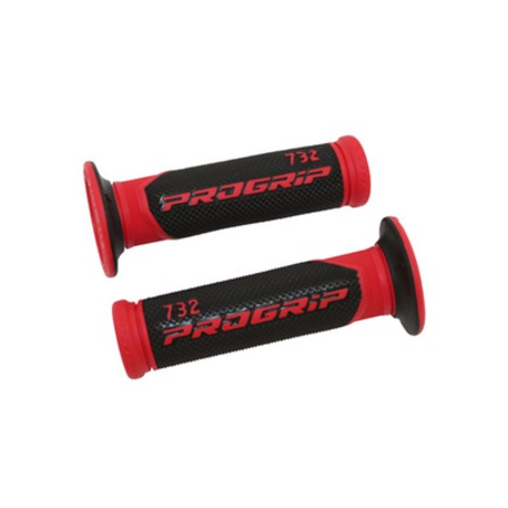 Progrip, gripy PG732 Road (22+25mm, dél.125mm), barva červená/černá (dvousměs.) (732-149) (PG732/6)