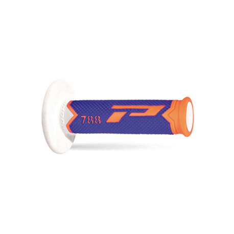 Progrip, gripy PG788 Off Road (22+25mm, dél.115mm), barva oranžová fluo/modrá/bílá (trojsměs.) (788-284)