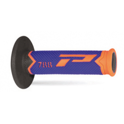 Progrip, gripy PG788 Off Road (22+25mm, dél.115mm), barva oranžová fluo/modrá/černá (trojsměs.) (788-283)