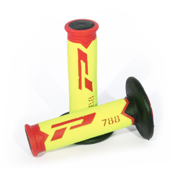 Progrip, gripy PG788 Off Road (22+25mm, dél.115mm), barva červená/žlutá/černá (trojsměs.) (PG788/14) (788-228)