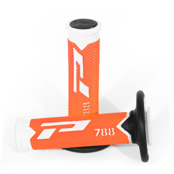 Progrip, gripy PG788 Off Road (22+25mm, dél.115mm) barva bílá/oranžová/černá (trojsměs.) (788-300) (PG788/16)
