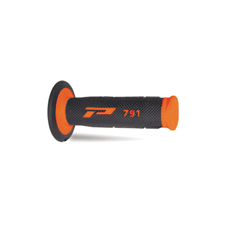 Progrip, gripy PG791 Off Road (22+25mm, dél.115mm), barva oranžová fluo/černá (dvousměs.) (791-296)
