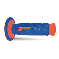 Progrip, gripy PG791 Off Road (22+25mm, dél.115mm), oranžová barva FLUO/modrá (dvousměs.) (791-275)