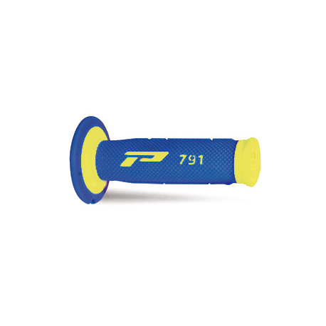 Progrip, gripy PG791 Off Road (22+25mm, dél.115mm), barva žlutá Fluo/modrá (dvousměs.) (791-252) (PG791YLF/BL)