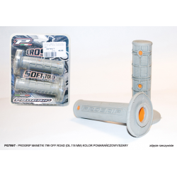 Progrip, gripy PG799 Off Road (22+25mm, dél.118mm), barva šedá/oranžová (dvousměs.) (799-293) (PG799/7)