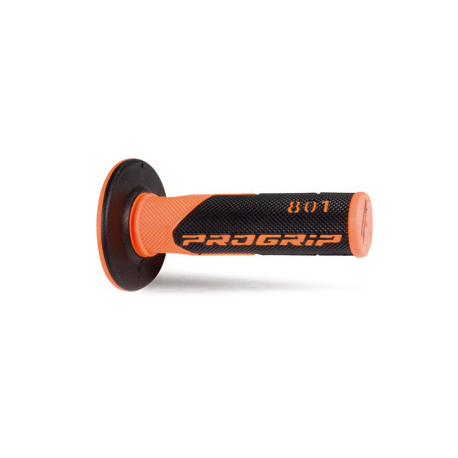 Progrip, gripy PG801 Off Road (22+25mm, dél.115mm), barva oranžová fluo/černá (dvousměs.) (PG801ORF/BK) (801-296)