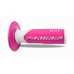 Progrip, gripy PG801 Off Road (22+25mm, dél.115mm), barva bílá/fialová (dvousměs.) (801-243) (PG801WH/FX)