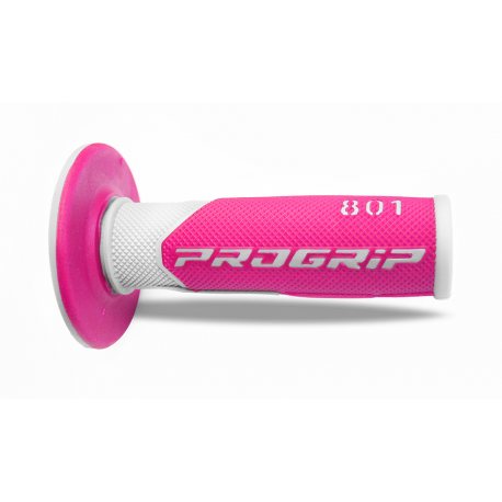 Progrip, gripy PG801 Off Road (22+25mm, dél.115mm), barva bílá/fialová (dvousměs.) (801-243) (PG801WH/FX)