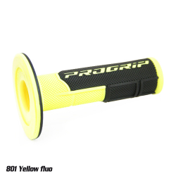Progrip, gripy PG801 Off Road (22+25mm, dél.115mm), barva žlutá Fluo/černá (dvousměs.) (801-204) (PG801YLF/BK)
