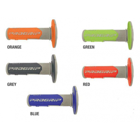 Progrip, gripy PG801 Off Road (22+25mm, dél.115mm), barva šedá/červená (dvousměs.) (801-288) (PG801/7)