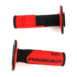 Progrip, gripy PG801 Off Road (22+25mm, dél.115mm), barva černá/červená (dvousměs.) (PG801BK/RD) (801-125)