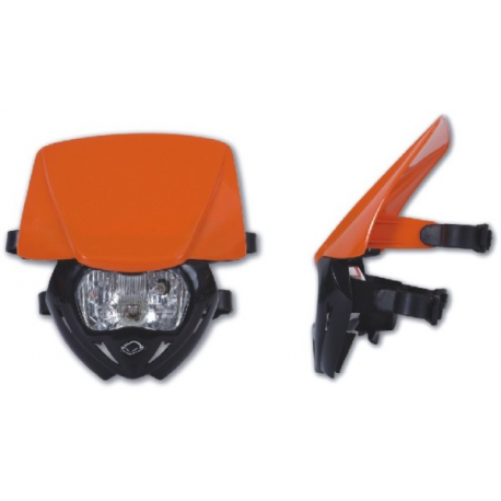 UFO, přední maska PANTHER DUAL, barva černá/oranžová
