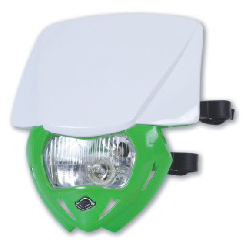 UFO, přední maska PANTHER DUAL barva bílá/zelená