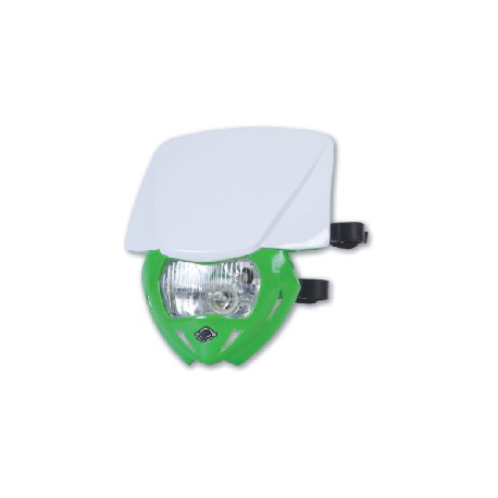 UFO, přední maska PANTHER DUAL barva bílá/zelená