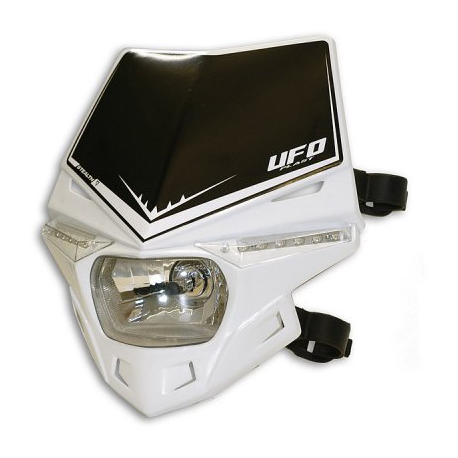UFO, přední maska STEALTH, s LED blinkry bílá barva