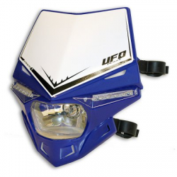 UFO, přední maska STEALTH, s LED blinkry, modrá barva