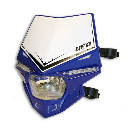 UFO, přední maska STEALTH, s LED blinkry, modrá barva