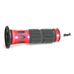 Progrip, gripy PG744 SCOOTER ALU (22+25mm, dél.115mm), červená barva  (744-107)