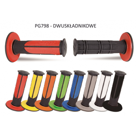 Progrip, gripy PG798 Off Road (22+25mm, dél.115mm), barva černá/zelená (dvousměs.) (798-138) (PG798BK/GN)