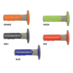 Progrip, gripy PG801 Off Road (22+25mm, dél.115mm), barva šedá/zelená (dvousměs.) (801-290) (PG801/4)