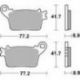 SBS, brzdové desky KH436 Street Ceramic, černá barva, určeno pro: Honda CBR600/1000, Suzuki GSX-R600/750/1000/, Yamaha R1, KAWAS