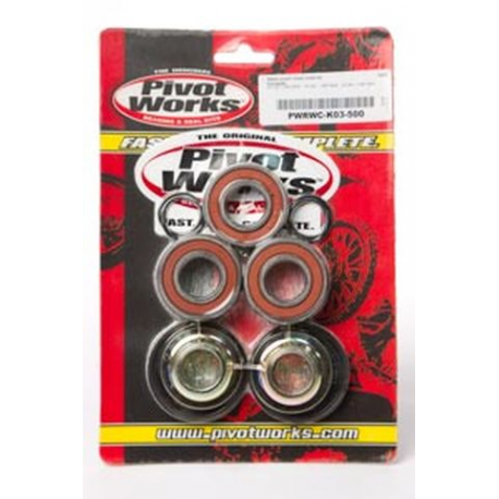 Pivot Works, sada ložisek a rozpěrek zadního kola, Kawasaki KX125 '97-'02, KX250 '97-'02, KX500 '97-'04