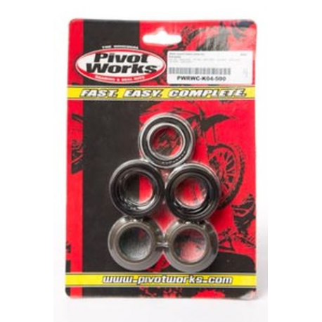 Pivot Works, sada ložisek a rozpěrek zadního kola, Kawasaki KX125 03-05/ KX 250 03-07/ KX450F/ KX250F 04-07