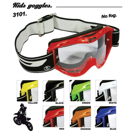 Progrip, MX brýle PG3101 ATZAKI KID (dětské), barva zelená (sklo PG3111 1MM, No Fog, Anti UV) (PG3101GN) (3101-103)