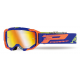 Progrip, MX brýle PG3303 FL VISTA, barva modrá/oranžová fluo (sklo PG3347 žluté zrcadlové Antiscratch, No Fog, Anti UV