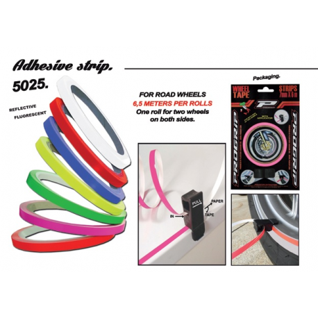 Progrip, nalepovací proužky na ráfky (s aplikátorem)žlutá barva FLUO (6,2 M) (PG5025YEL) (5025-164)