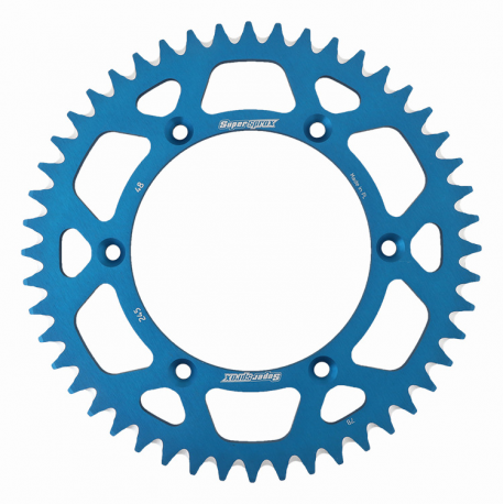 Supersprox, rozeta duralová 7075-T6 (ERGAL) 270 48 Yamaha YZ/YZF '99-'18 (JTR251.48) (JTR245/2.48), modrá barva,
