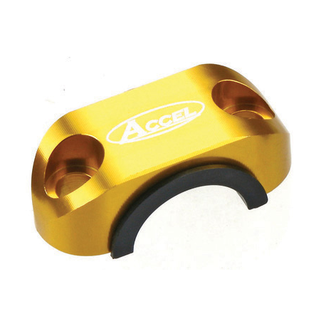 Accel, držák brzdové pumpy, zlatá barva