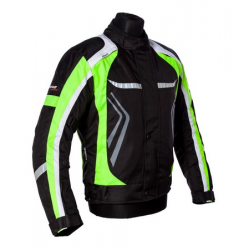 Roleff, textilní bunda, model RO1527, barva černá/bílá/fluo, velikost XS
