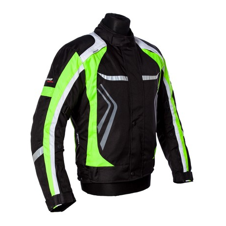 Roleff, textilní bunda, model RO1527, barva černá/bílá/fluo, velikost XS