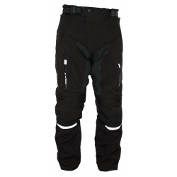 Roleff, moto kalhoty Softshell, s membránou Wind-Tex, černá barva, velikost S