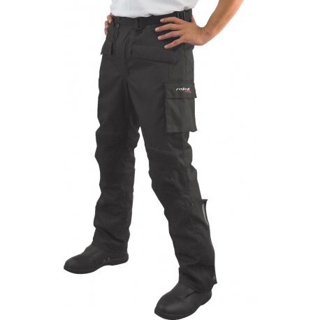 Roleff, moto kalhoty RO450, s membránou Wind-Tex, černá barva, velikost 3XL
