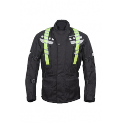 Roleff, textilní bunda, model RO773, barva černá/žlutá fluo, velikost L