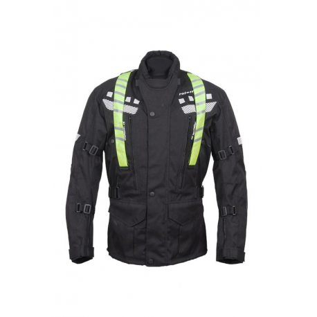 Roleff, textilní bunda, model RO773, barva černá/žlutá fluo, velikost M