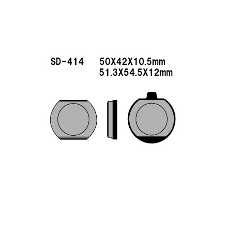 Vesrah, brzdové desky KH33 Semi Metal Kawasaki Z400/650/750/1000, KZ900 76-77