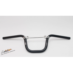 Accel, alu řidítka s hrazdou PIT BIKE 'S', černá barva (šířka 630mm, výška 166mm) (SH196061BK)