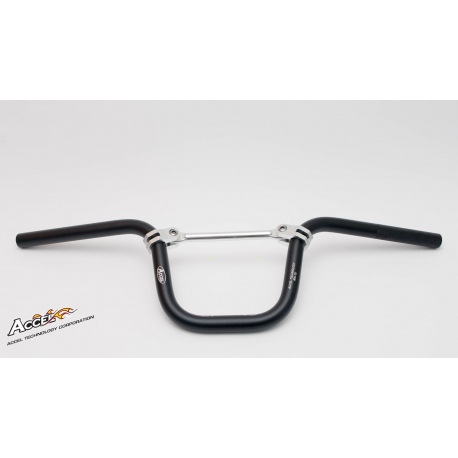 Accel, alu řidítka s hrazdou PIT BIKE 'S', černá barva (šířka 630mm, výška 166mm) (SH196061BK)