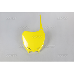 UFO, přední číslová tabulka, Suzuki RMZ 250 '10-'18, RMZ 450 '08-'17, žlutá barva