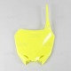 UFO, přední číslová tabulka, Suzuki RMZ 250 '10-'18, RMZ 450 '08-'17, žlutá barva FLUO