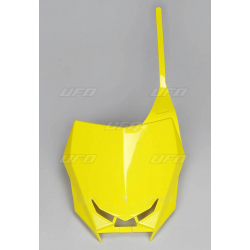 UFO, přední číslová tabulka, Suzuki RMZ 250 '19, RMZ 450 '18-19 žlutá barva