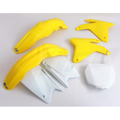 UFO, sada plastů, Suzuki RMZ 450 '05-'06 barva OEM (žlutá/bílá)