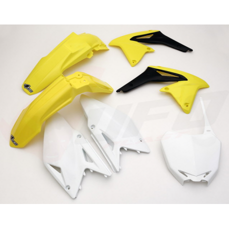 UFO, sada plastů, Suzuki RMZ 450 '11-'12 barva OEM (žlutá/bílá/černá)