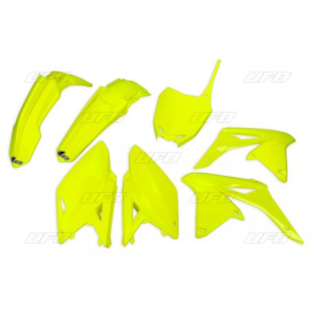 UFO, sada plastů, Suzuki RMZ 250 '14-18 žlutá barva FLUO