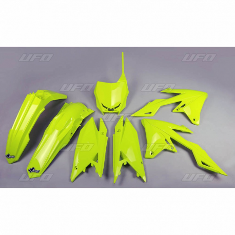 UFO, sada plastů, Suzuki RMZ 250 '19, RMZ 450 '18-19 žlutá barva FLUO