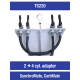 Optimate, Tecmate adaptér pro synchronizátor karburátorů SYNCHROMATE nebo CARBMATE ze 2 na 4 válce