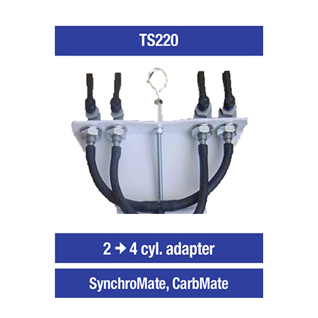Optimate, Tecmate adaptér pro synchronizátor karburátorů SYNCHROMATE nebo CARBMATE ze 2 na 4 válce